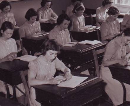 Classroom scene convent